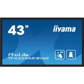 iiyama TF4339AS-B1AG computer monitor 108 cm (42.5") 3840 x 2160 Pixels 4K Ultra HD LED Touchscreen Zwart