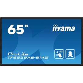 iiyama TF6539AS-B1AG beeldkrant Kiosk-ontwerp 163,8 cm (64.5") LED 435 cd/m² 4K Ultra HD Zwart Touchscreen Type processor Android 11 24/7
