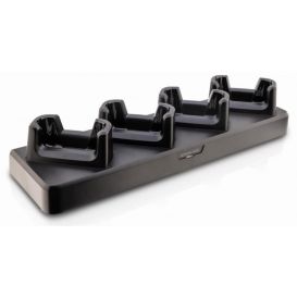 Datalogic 4-Slots oplaadstation, apart bestellen: voeding en netsnoer, geschikt voor de Memor 12/17 (i.c.m. beschermcase, voor plaatsen zonder beschermcase adapter apart bestellen)