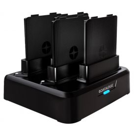 Datalogic 4-Slots batterij laadstation, geschikt voor batterijen van de Memor 12/17, apart bestellen: voeding en netsnoer
