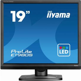 iiyama ProLite E1980S-B1 computer monitor 48,3 cm (19") 1280 x 1024 Pixels VGA LED Zwart
