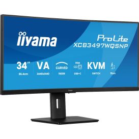 iiyama ProLite XCB3497WQSNP-B1 computer monitor 86,4 cm (34") 3440 x 1440 Pixels UltraWide Quad HD LED Zwart