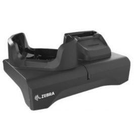 Zebra Single-slot en reserve batterij charging cradle kit voor de TC53 / TC58 / TC53e / TC58e / TC53e-RFID i.c.m. beschermcase, incl. voeding, DC kabel en shim (SHIM-CRD-TC5-GRY), apart bestellen: netsnoer