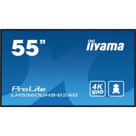 iiyama LH5560UHS-B2AG beeldkrant Digitaal A-kaart 138,7 cm (54.6") LED Wifi 500 cd/m² 4K Ultra HD Zwart Type processor Android 11 24/7