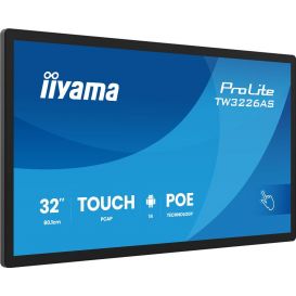 iiyama TW3226AS-B3P beeldkrant Kiosk-ontwerp 80 cm (31.5") LED Wifi 430 cd/m² Full HD Zwart Touchscreen Type processor Android 24/7