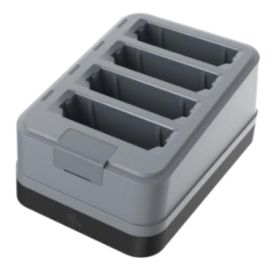 Zebra 4-slots batterij laadstation, geschikt voor de batterijen van de TC501, apart bestellen: USB-C kabel en EU adapter