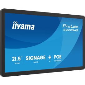 iiyama ProLite S2225AS-B1P Digitale signage flatscreen 54,6 cm (21.5") LCD Wifi 500 cd/m² Full HD Zwart Type processor Android 24/7