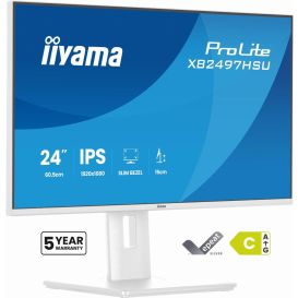 iiyama ProLite XB2497HSU-W1 computer monitor 60,5 cm (23.8") 1920 x 1080 Pixels Full HD LED Wit