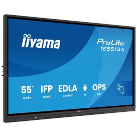 iiyama TE5513A-B2AG beeldkrant Interactief flatscreen 138,7 cm (54.6") Wifi 500 cd/m² 4K Ultra HD Zwart Touchscreen Type processor Android 24/7