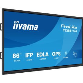 iiyama TE8615A-B2AG beeldkrant Interactief flatscreen 2,17 m (85.6") Wifi 550 cd/m² 4K Ultra HD Zwart Touchscreen Type processor Android 24/7