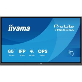 iiyama TN6505A-B1AG beeldkrant Interactief flatscreen 163,8 cm (64.5") 500 cd/m² 4K Ultra HD Zwart Touchscreen