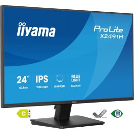 iiyama ProLite X2491H-B1 computer monitor 60,5 cm (23.8") 1920 x 1080 Pixels Full HD LCD Zwart