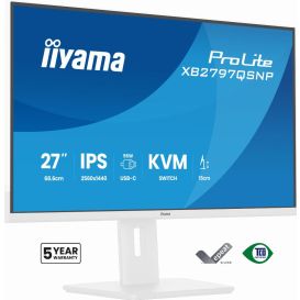 iiyama ProLite XB2797QSNP-W1 computer monitor 68,6 cm (27") 2560 x 1440 Pixels Quad HD LCD Wit
