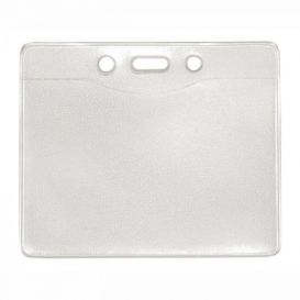 Ultraholder vinyl badgehouder Anti-Print, 77 x 97 mm, prijs per stuk