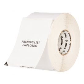 Zebra Labels 160x152 mm, Z-slip, Kern 76 mm, DT, Papier, Met perf., 660 Per Rol -> Per 2 Rollen