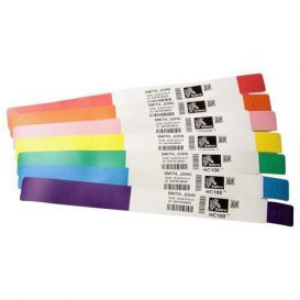 Zebra Z-Band Fun, Geel, 25x254 mm, 350 bandjes per cartridge -> Per 6 cartridges