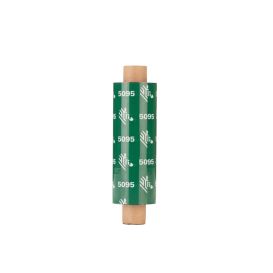 Zebra lint 57 mm x 74 m, Resin 5095, Voor Zebra TLP 2824/Z, TLP 2722, Kern 12.7 mm -> 12 rollen
