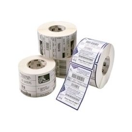 Zebra Labels 70x32 mm, Z-Ultimate 3000T Silver, Kern 76 mm, TT, Polyester, Zilver, 4240 Per Rol -> Per 8 Rollen