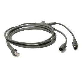 Zebra KBW kabel, 2.1 m, Recht, Voedingsconnector, K01