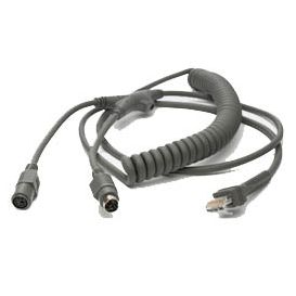 Zebra KBW kabel, 2.7 m, Gekruld, Voedingsconnector, K02