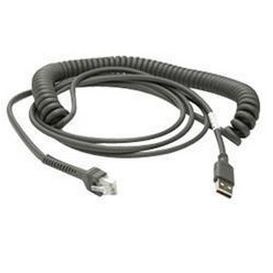 Zebra USB kabel, 2,8 M, Gekruld, Shielded