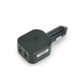 Zebra auto oplader, sigaret-aansteker plug, 2x USB A, 5 Volt, 2.5 Ampere