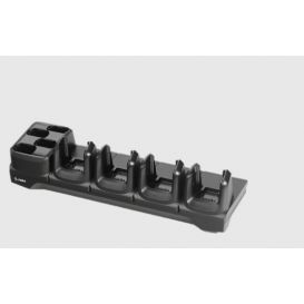 Zebra oplaadstation, laadt 4x device en 4x batterij, apart bestellen: voeding. DC kabel en netsnoer, geschikt voor de MC3200, MC3300, MC3400