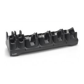 Zebra oplaad/communicatie station, 4-slots (4x device, 4x batterij), ethernet, voor de TC8x (non DPM), excl. voeding, DC kabel en netsnoer