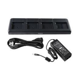 Honeywell batterij oplaadstation, 4 slots, incl. voeding en EU netsnoer, geschikt voor de EDA50K, EDA51K