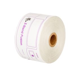 Zebra Z-Band Fusion, wit, lengte 235 mm, formaat label 70x20 mm, kern 25 mm, 200 bandjes per rol -> per 5 rollen