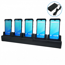 5-slot terminal charging cradle with power adapter