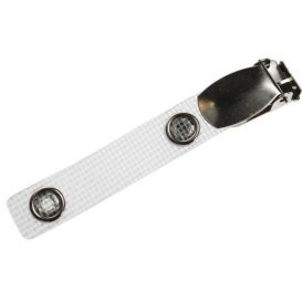 Badgeclip met linnenband versterkt, prijs per stuk