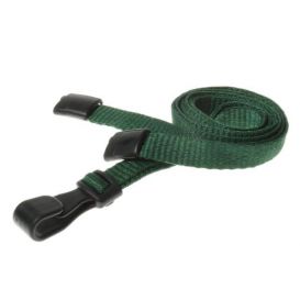 Ultraclip keycord 10mm groen met breekbeveiliging en plastic haak, pak a 100 stuks