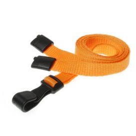 Ultraclip Keycord 10mm Oranje – met Breekbeveiliging en Plastic Haak (per 100 stuks)
