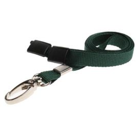 Ultraclip Keycord 10mm Groen – met Breekbeveiliging en Luxe Metalen Haak (per 100 stuks)