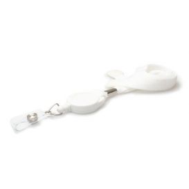 Ultraclip Keycord 16mm Wit – met Breekbeveiliging en Jojo (per 50 stuks)