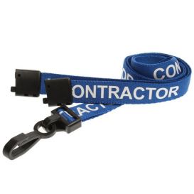 Ultraclip keycord 16mm blauw Contractor