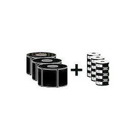 Zebra kit, 3x labelrol 102x152 mm (Z-Select 2000T, 475 per rol) en 3x lint (2300 Wax, 110 mm), Voor desktop printers