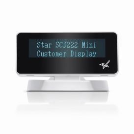Star SCD222U klantendisplay, 2x 20 tekens, wit, USB 2.0, geschikt voor de mPOP, MC-Print3