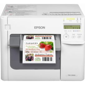 Epson C3500, USB, Ethernet, wit, Incl. USB kabel, voeding, NiceLabel Starter Software, inktcartridge, apart bestellen: netsnoer