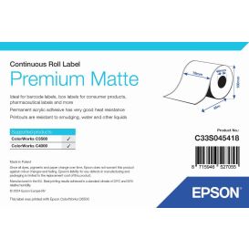 Epson labelrol 76 mm x 35 meter, Normaal papier, Premium mat gecoat