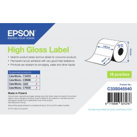 Epson labels 102x76 mm, Normaal papier, Glanzend, 415 labels op rol