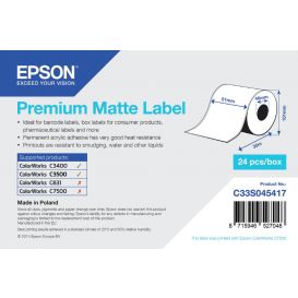 Epson labelrol 51mm x 35 meter, Normaal papier, Premium mat gecoat