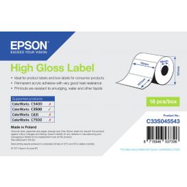 Epson labels 76x127 mm, Normaal papier, Glanzend, 250 labels per rol