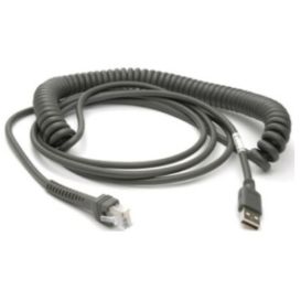Zebra CBA-U29-C15ZBR USB-kabel USB 2.0 4,57 m USB A Zwart