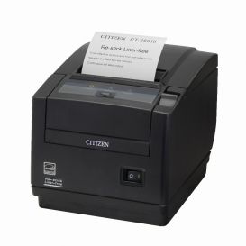 Citizen CT-S601IIR, 8 dots/mm (203 dpi), cutter, linerless, zwart, incl. voeding, apart bestellen: interface en aansluitkabel