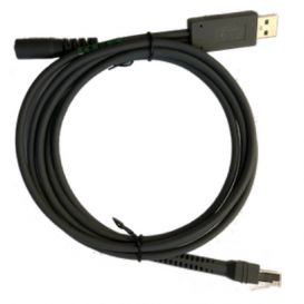 Zebra USB kabel met voedingsconnector, shielded, 2,1 meter, recht, apart bestellen: voeding