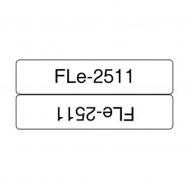 Brother FLE2511 labelprinter-tape Zwart op wit
