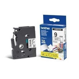 Brother TZe-221 labelprinter-tape Zwart op wit