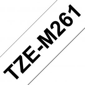 Brother TZE-M261 labelprinter-tape Zwart op wit